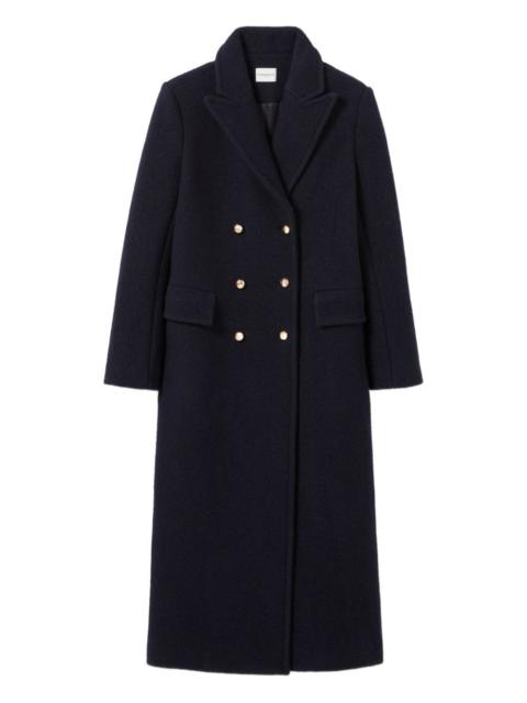 double-breasted wool coat
