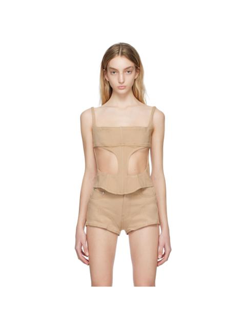 SSENSE Exclusive Beige Tank Top