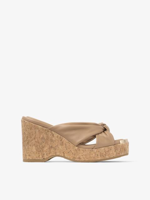 Avenue Wedge 110
Biscuit Nappa Leather Wedge Mules
