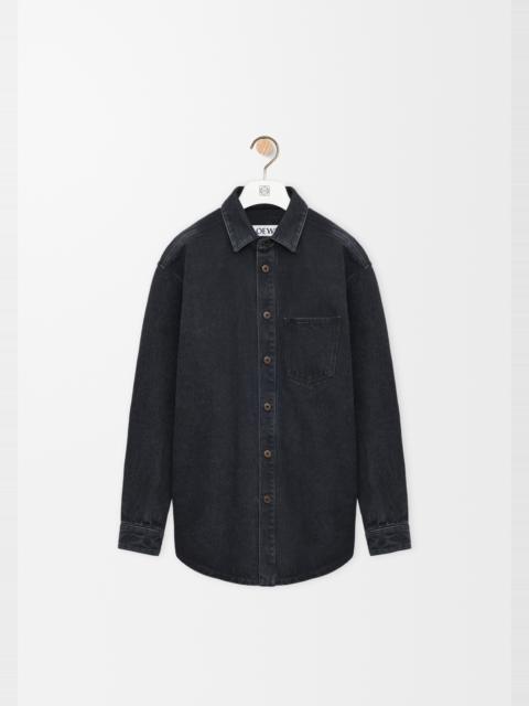 Anagram overshirt in denim