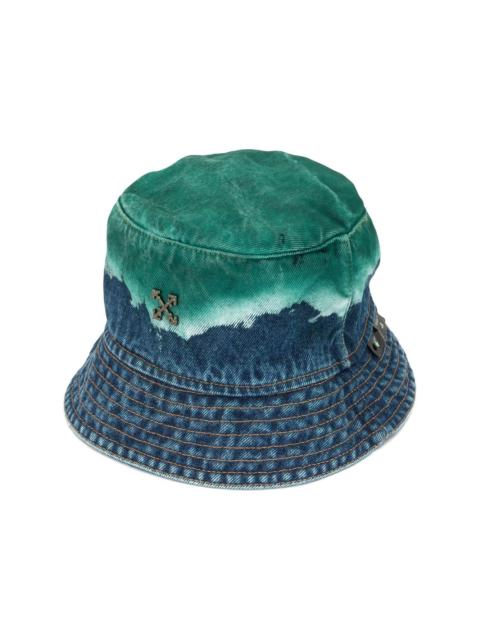 denim acid dip bucket hat
