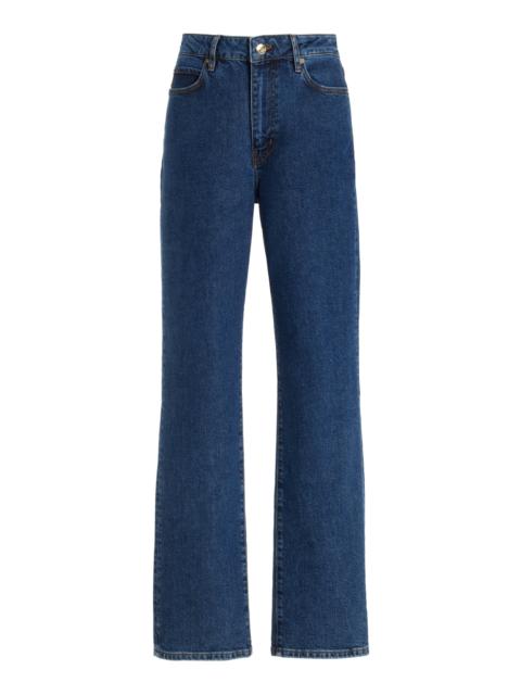 The Ruler High-Rise Straight-Leg Jeans blue
