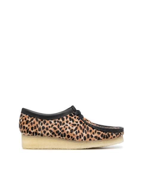 Wallabee leopard-print shoes