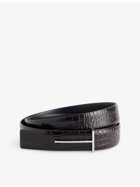 Slim-T Reversible Leather Belt