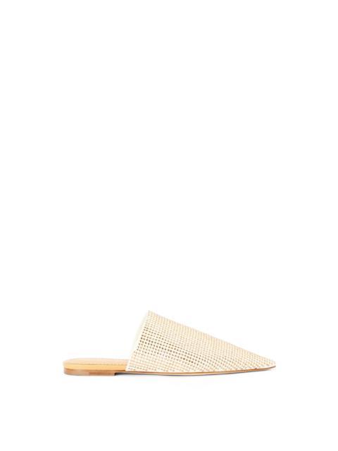 Pointy slipper in suede and crystal