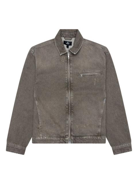 collared denim jacket