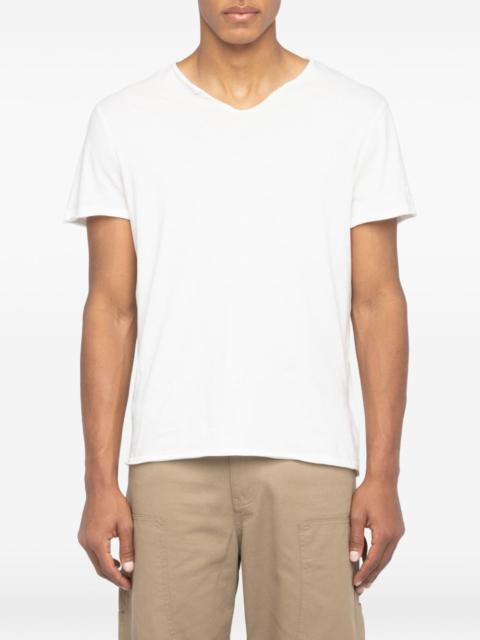 V-neck short-sleeve T-shirt