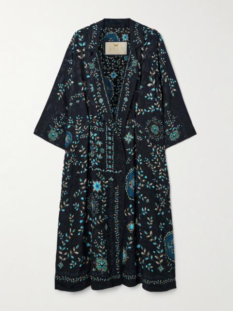 Oceano Relicario Printed Twill Robe