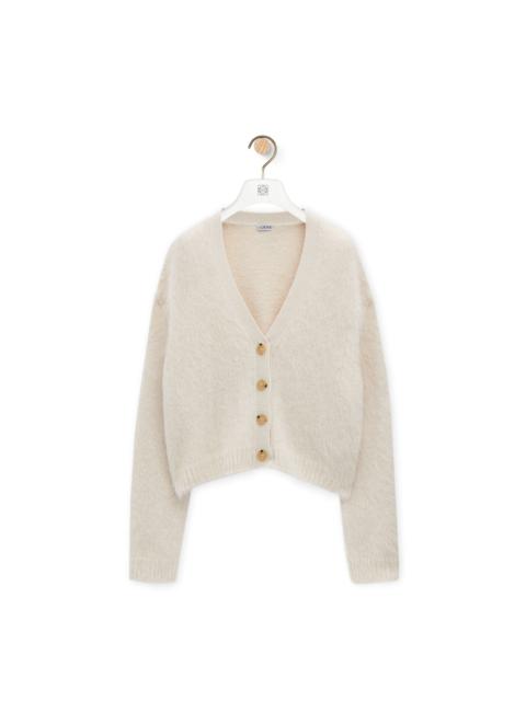 Cardigan in alpaca and wool blend