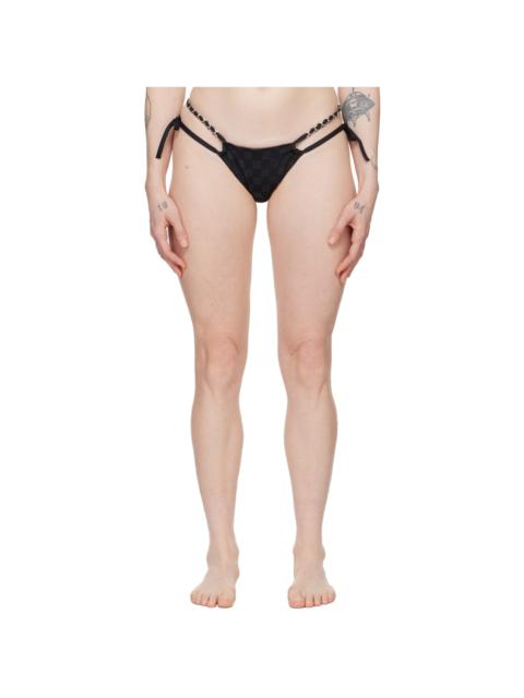 SSENSE Exclusive Black Monogram Bikini Bottom