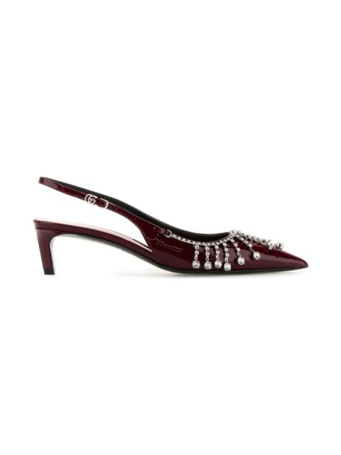 Burgundy Leather Pumps