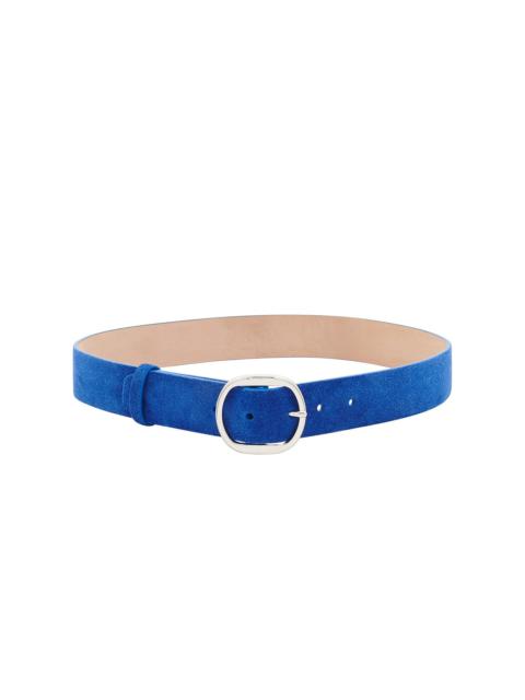 Elster Buckle Belt in Cobalt Suede