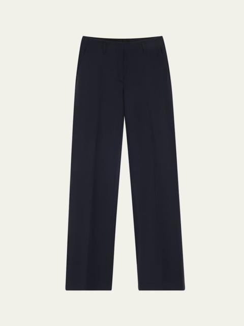 Parchia Bis Straight Leg Wool Pants
