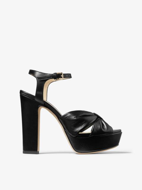 Heloise 120
Black Nappa Leather Platform Sandals