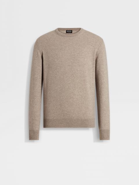 LIGHT TAUPE OASI CASHMERE CREWNECK