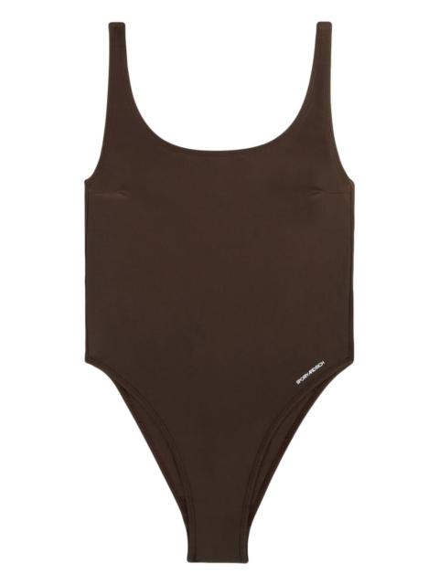Carla logo-print swimsuit