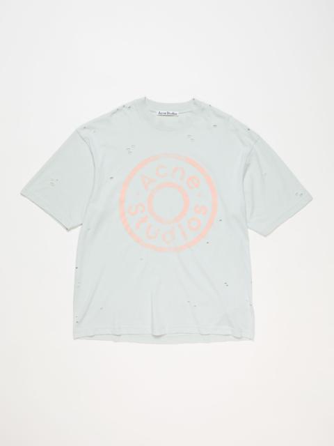 Distressed logo t-shirt - Ice blue