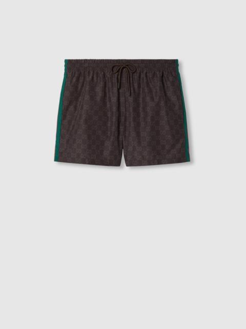 GG nylon swim short with Web