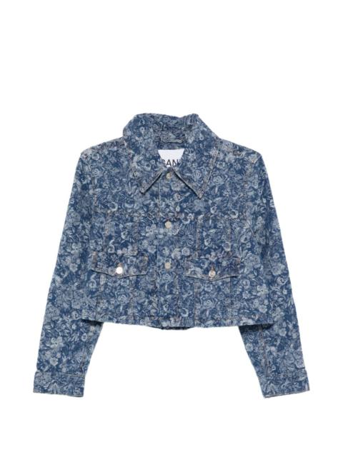 floral cropped jacket