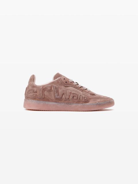 pink leather lex sneakers