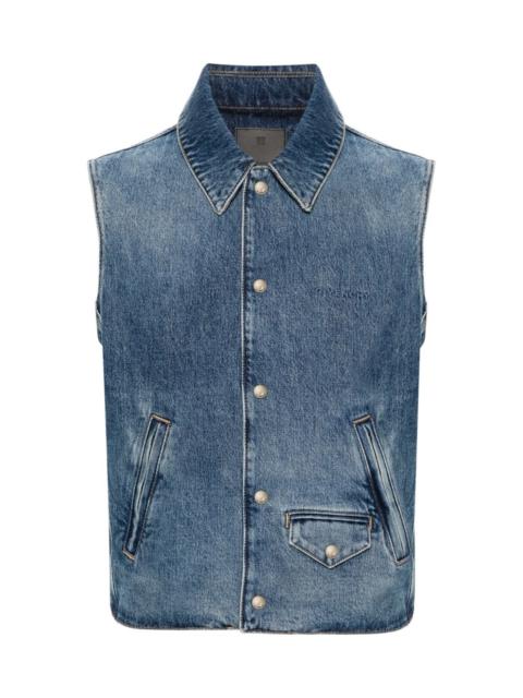 Denim cotton vest