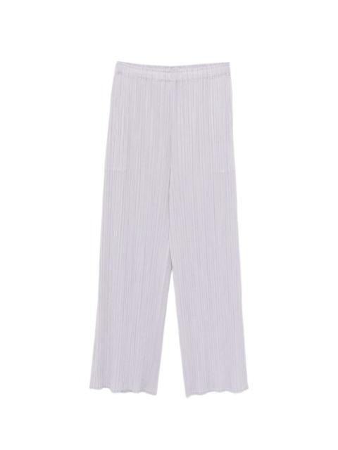 Square pleated trousers