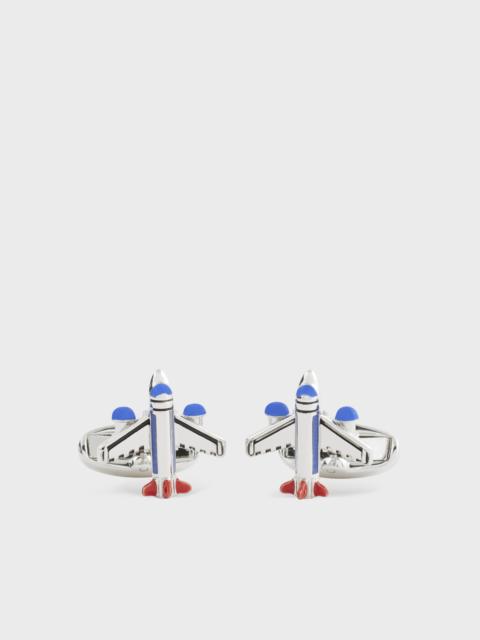 Silver 'Aeroplane' Cufflinks
