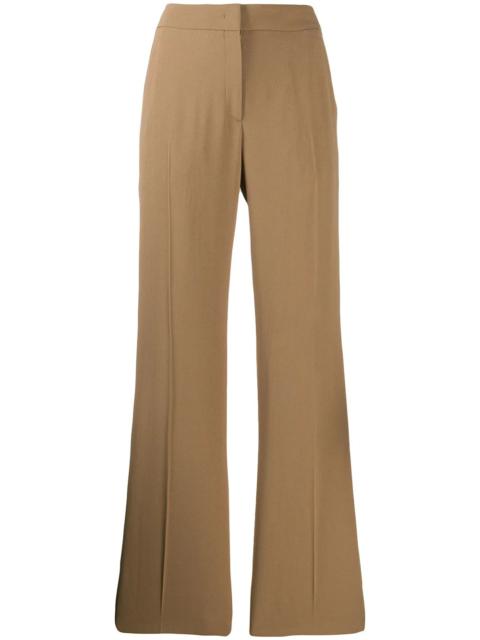 straight-leg tailored trousers