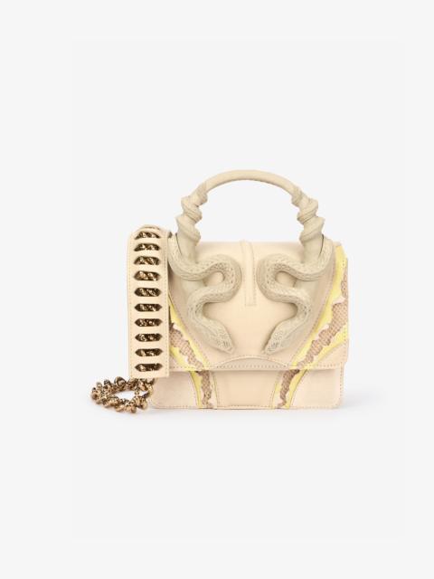 Small Ivory Bag With Snakes