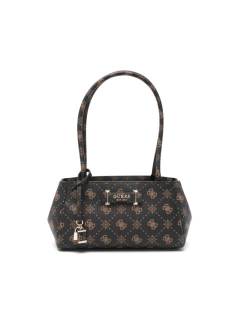 Carrie logo-charm tote bag