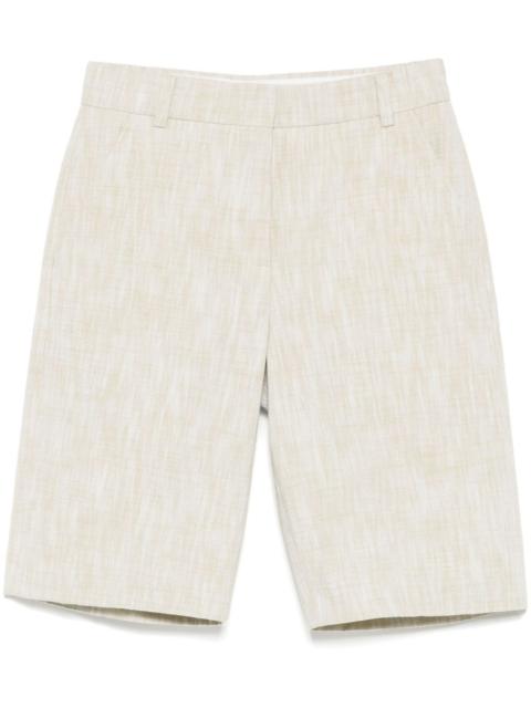 slim-fit Bermuda shorts