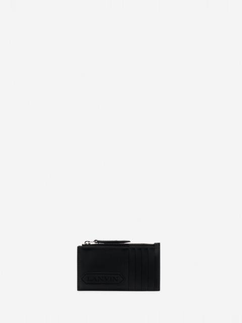 LANVIN SIGNATURE LEATHER CARDHOLDER
