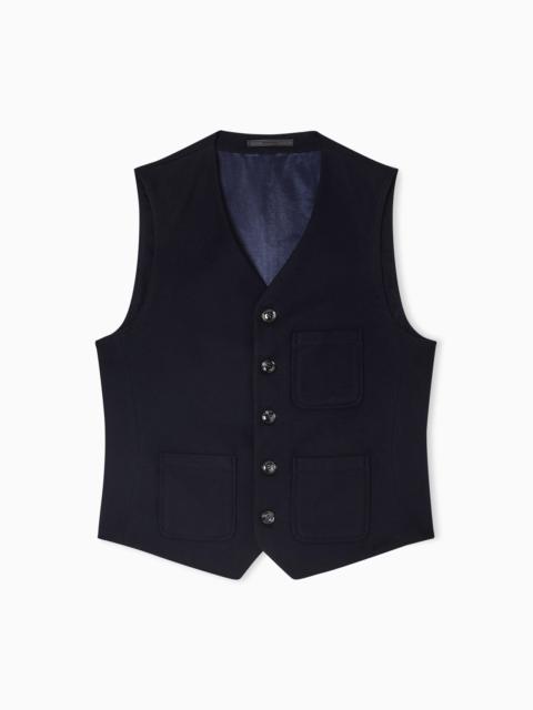 SINGLE-BREASTED WAISTCOAT MADE OF CASHMERE CLOTH
