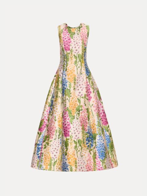 FOXGLOVE JACQUARD COCKTAIL DRESS
