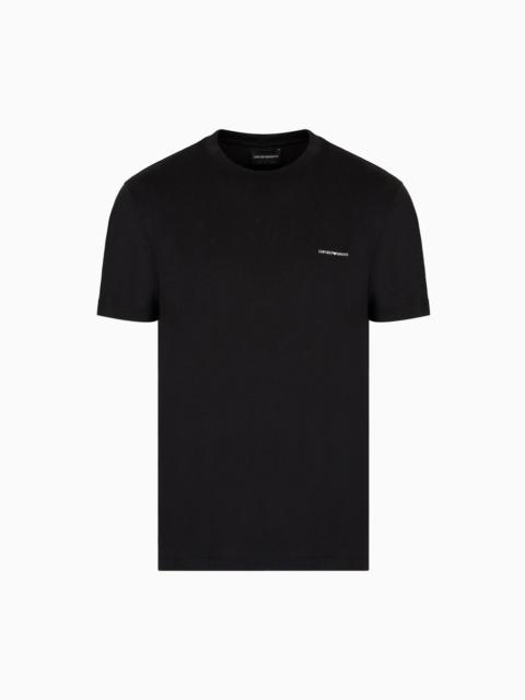 Lyocell-blend jersey T-shirt with ASV micro logo lettering