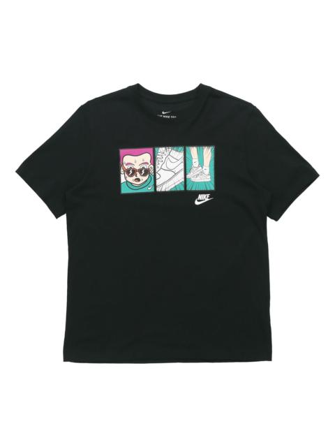 Nike Sportswear Applique T-Shirt 'Black' CT6528-010