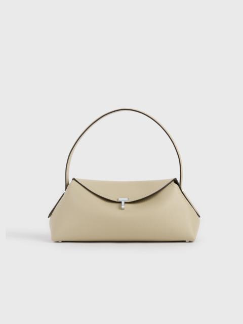 T-lock grained-leather shoulder cashew