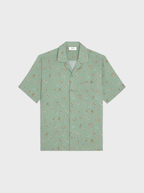 bowling shirt IN PAISLEY PRINT VISCOSE