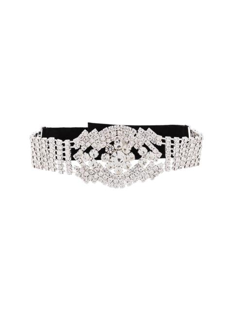 rhinestone choker necklace