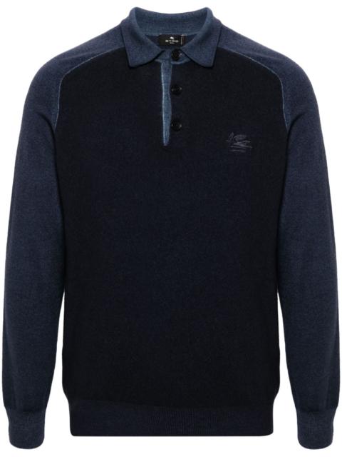 Pegaso-embroidered polo shirt