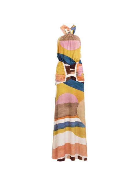 Jedda abstract-print maxi dress