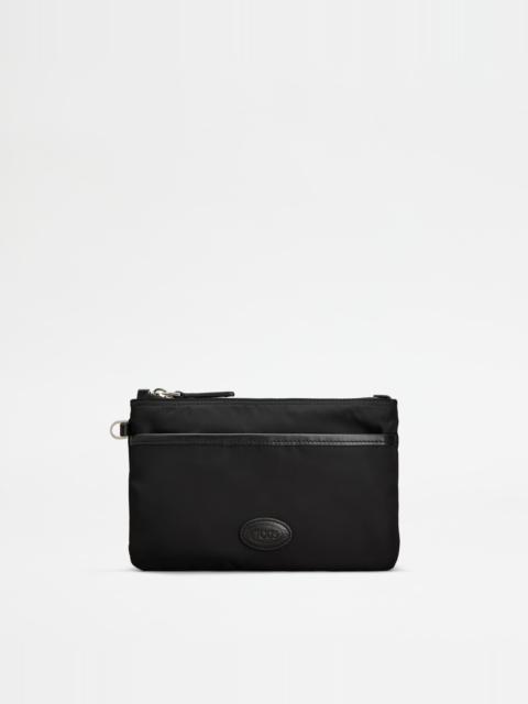 POUCH IN FABRIC MICRO - BLACK