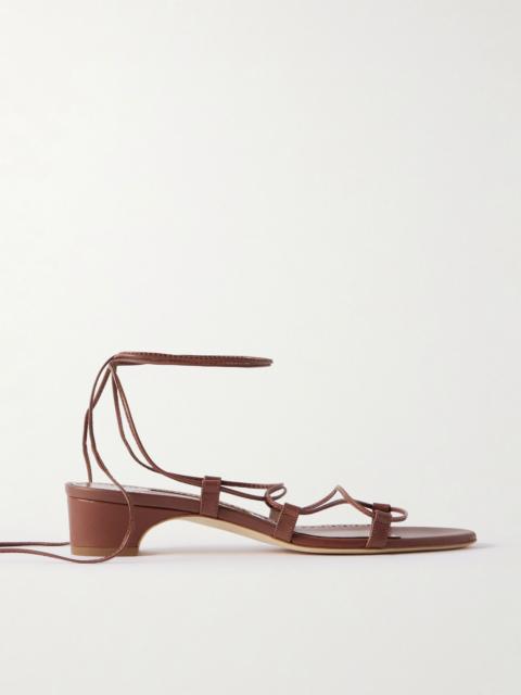 Dellasan 30 leather sandals Brown