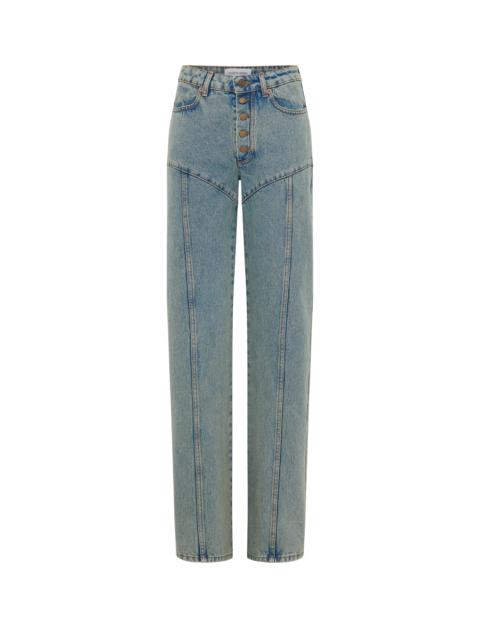 Moon Laser Denim Flare Jeans