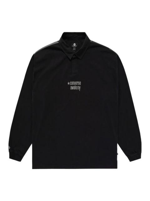 Converse x Awake NY Rugby Shirt 'Black' 10026480-A01
