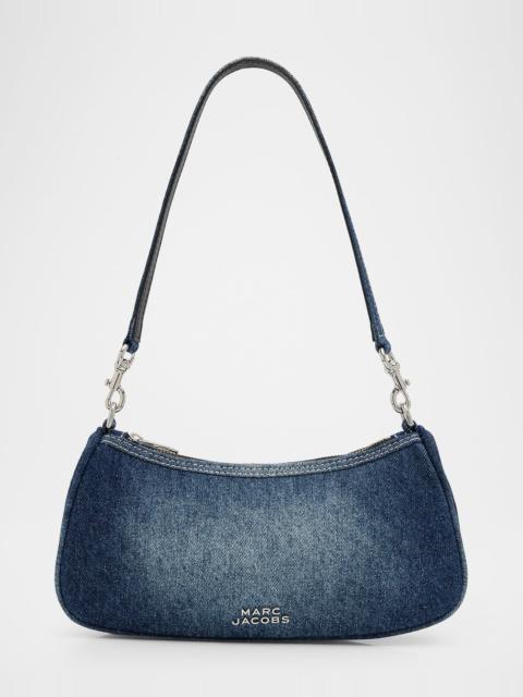 The Faded Denim Charm Shoulder Bag