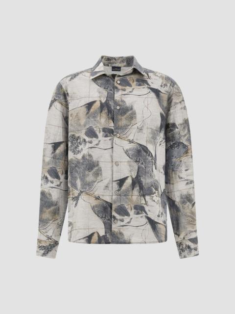 PRINTED FLANNEL OVERSHIRT