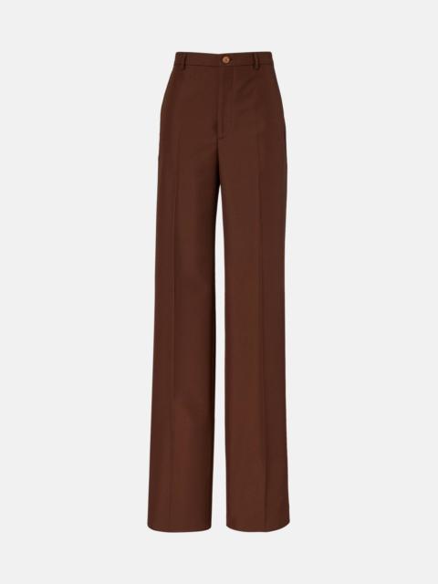 High-rise straight pants