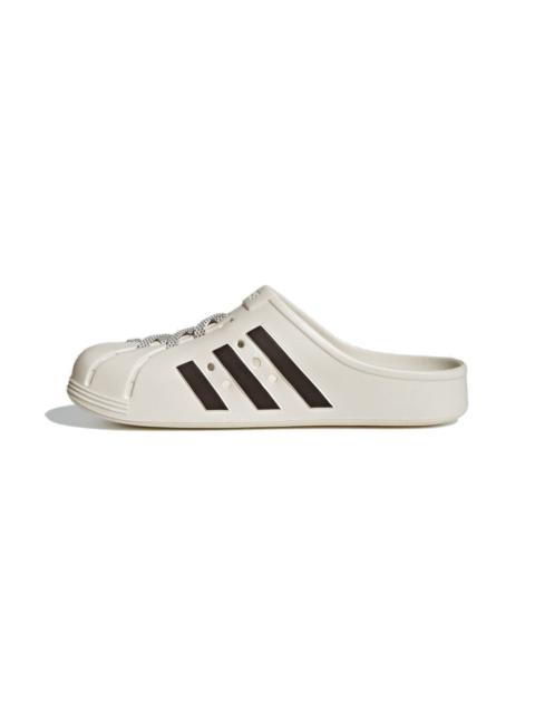 adidas Adilette Clogs 'White Black' JH9849