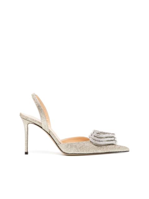 crystal-embellished pointed-toe pumps